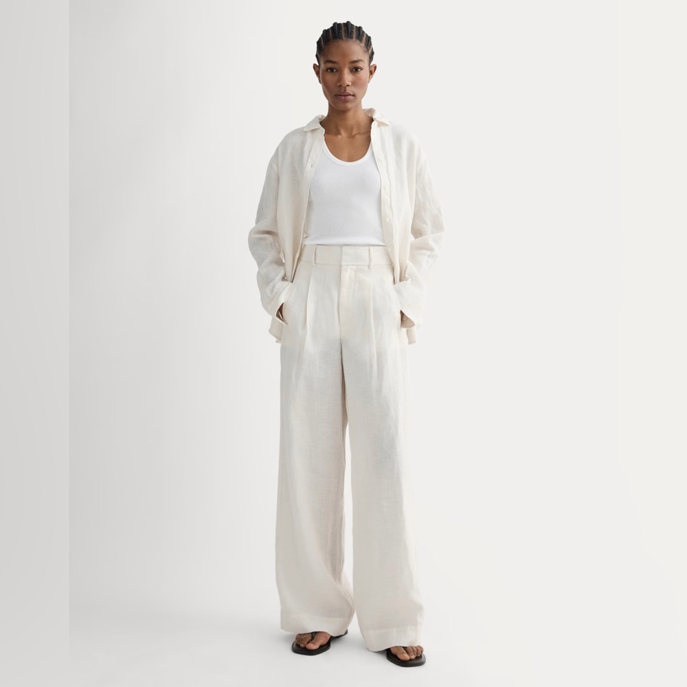 Everlane The Linen Way-High® Drape Pant